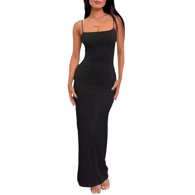 Backless Slim Fit Sheath Luxury Dress