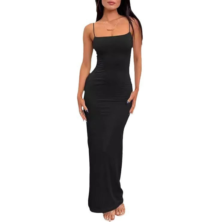 Backless Slim Fit Sheath Luxury Dress