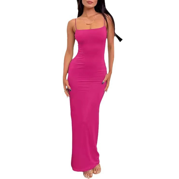 Backless Slim Fit Sheath Luxury Dress